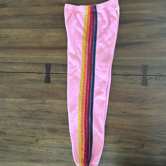 Aviator Nation Other - Aviator Nation KID'S 5 STRIPE SWEATPANTS - PINK Size 14